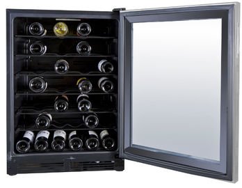 China Glastür-Schwarz-elektrische Wein-Kühlvorrichtung Flaschen Stroage 150 Liter-52 fournisseur